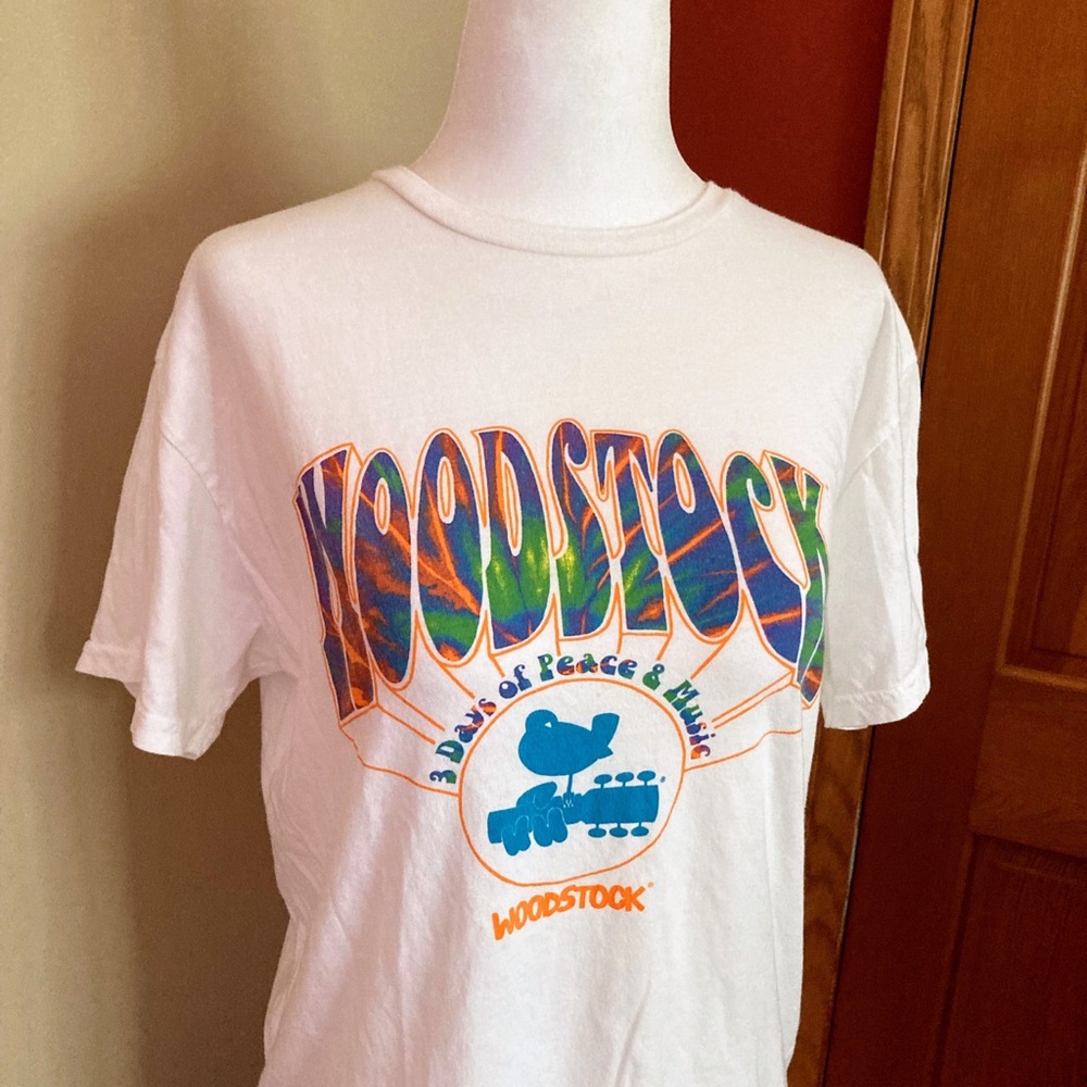 Original Retro Brand Woodstock 3 Days of Peace and Music Graphics Tee Size S USA - Picture 3 of 6